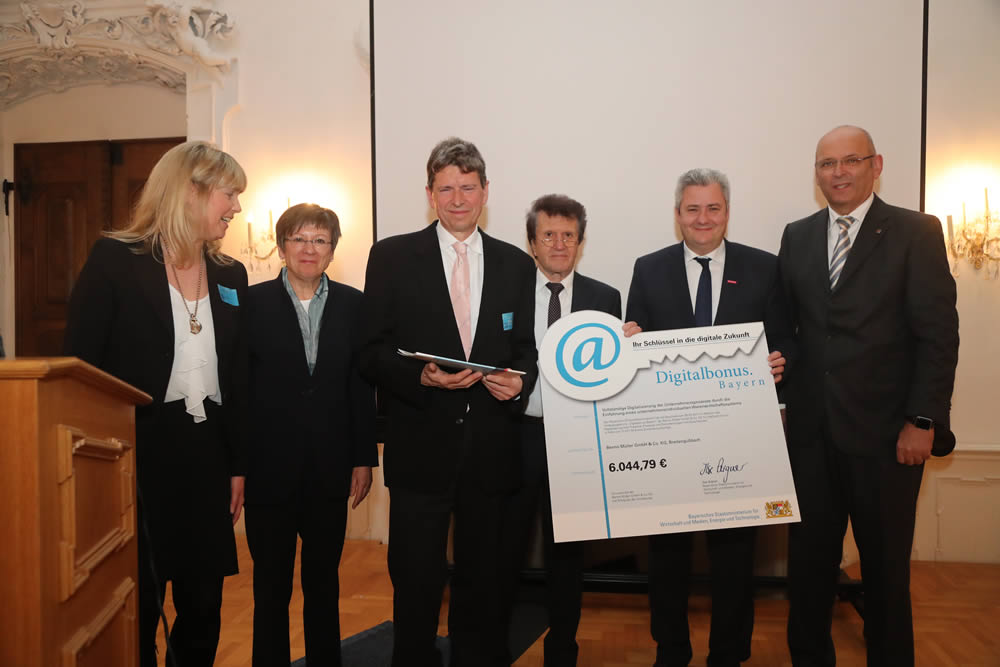 Digitalbonus Bayern für die Bamberger Stickerei Benno Müller